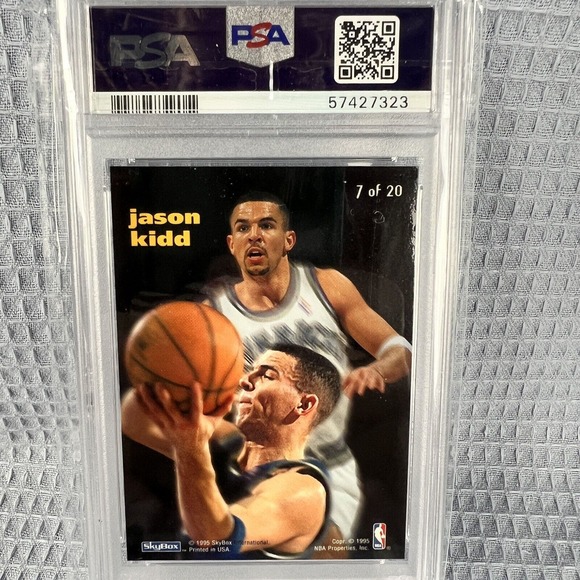 1994 Emotion X-Cited Jason Kidd Rookie Card RC PSA10 Gem Mint Refractor HOF RARE - Picture 4 of 5
